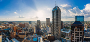 View of Indiana from the heights.