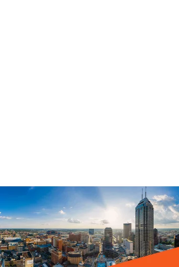 View of Indiana from the heights.