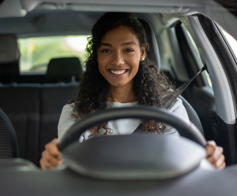 Woman driving